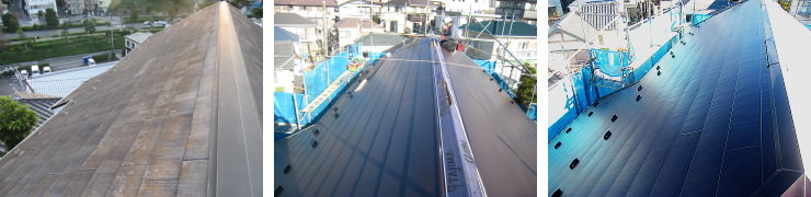 横浜市港南区の屋根カバー工法